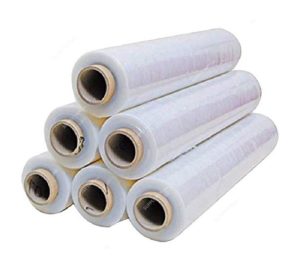 Šest rolí transparentní ruční stretch fólie 500 mm, 23 µm, na papírových dutinkách